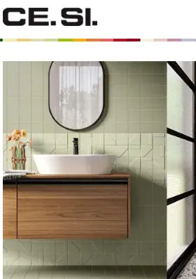 Logo CE.SI ceramica gekleurde tegels