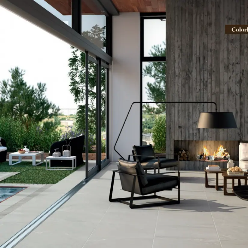Terrastegel beige in 2 cm dikte