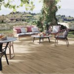 Buiten tegel in parket look