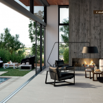 Terras tegel beige in 2 cm dikte