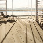 Terras tegel in parket look